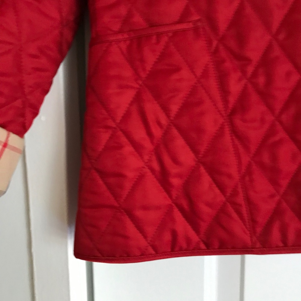 Burberry Quilted Red Jacket - Picture 5 of 12